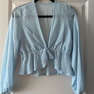 Light Blue Women's Top